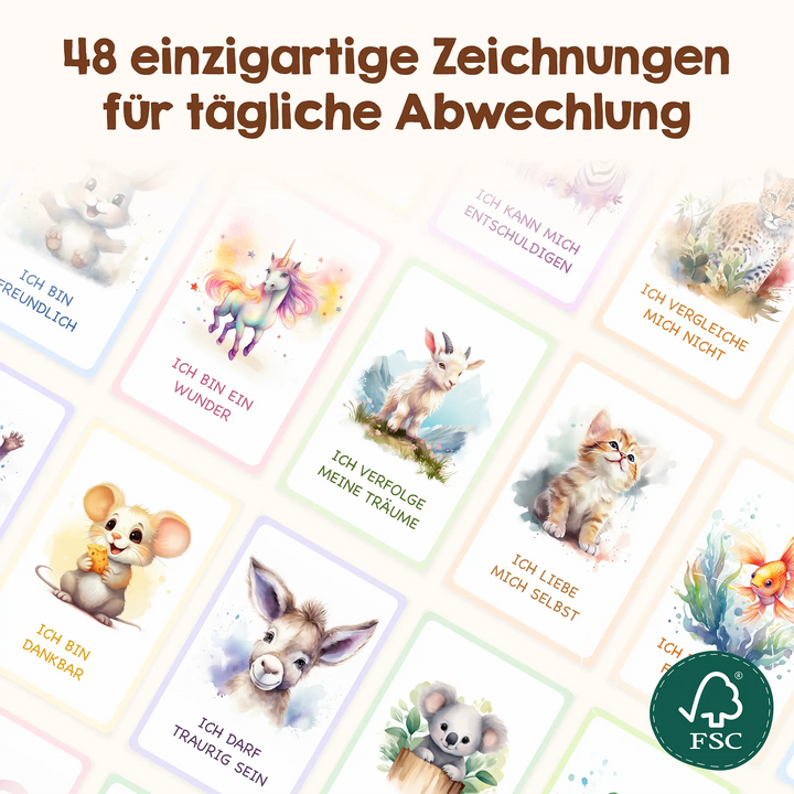 Affirmationskarten für Kinder