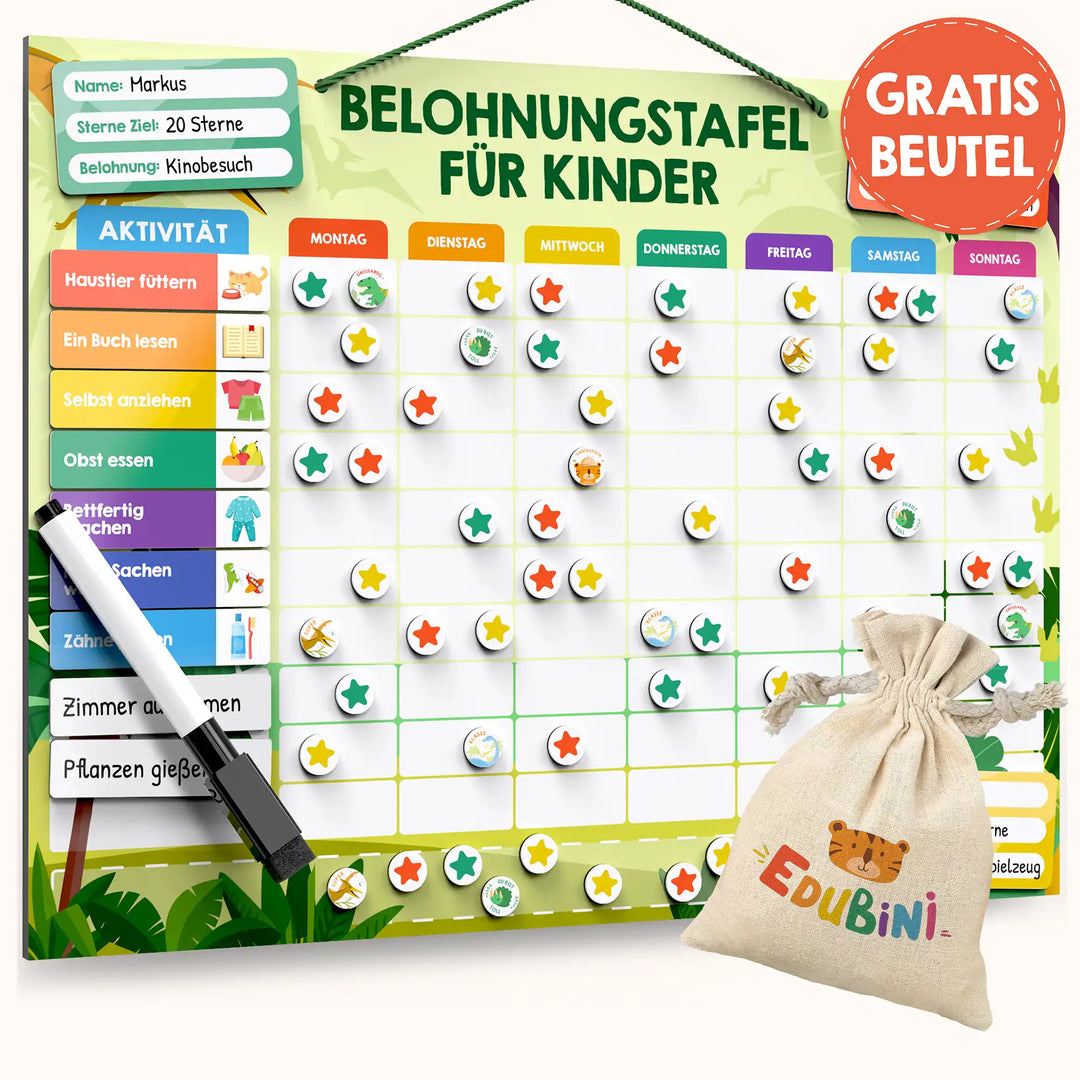 Magnetische Belohnungstafel (+gratis Beutel)