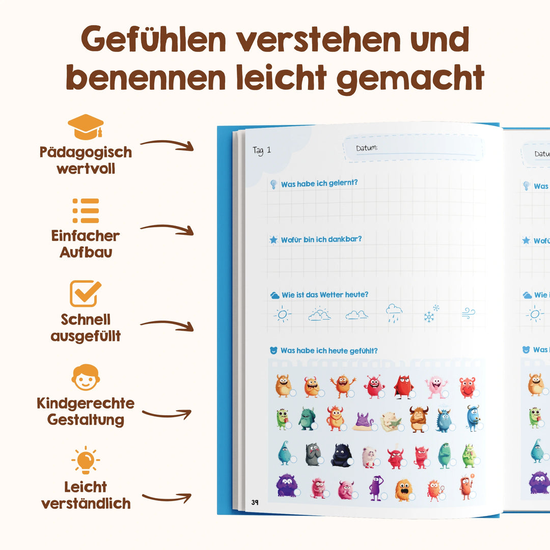 Edubini Gefühlstagebuch (+gratis Kartenset)