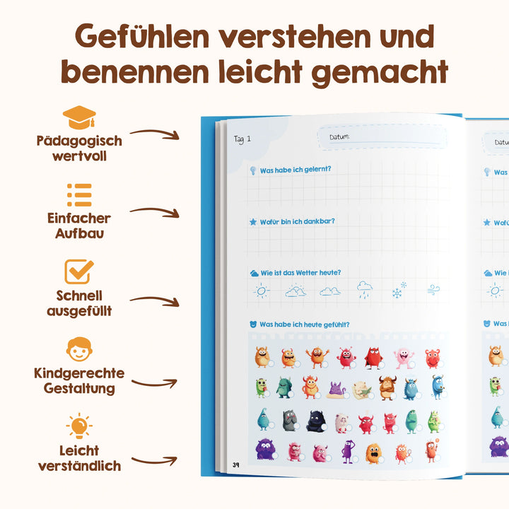 Edubini Gefühlstagebuch (+gratis Kartenset)