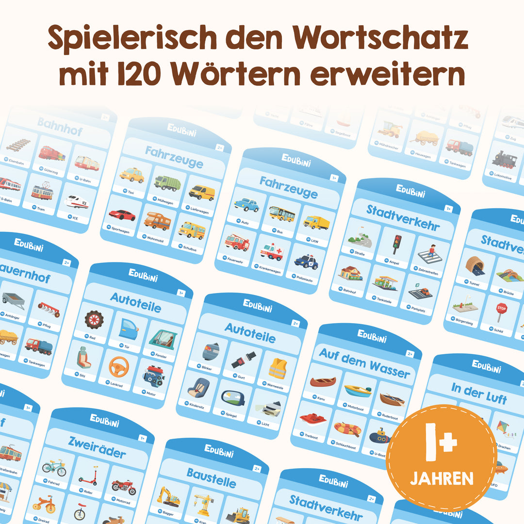 Edubini Sprechende Lernkarten - Fahrzeuge