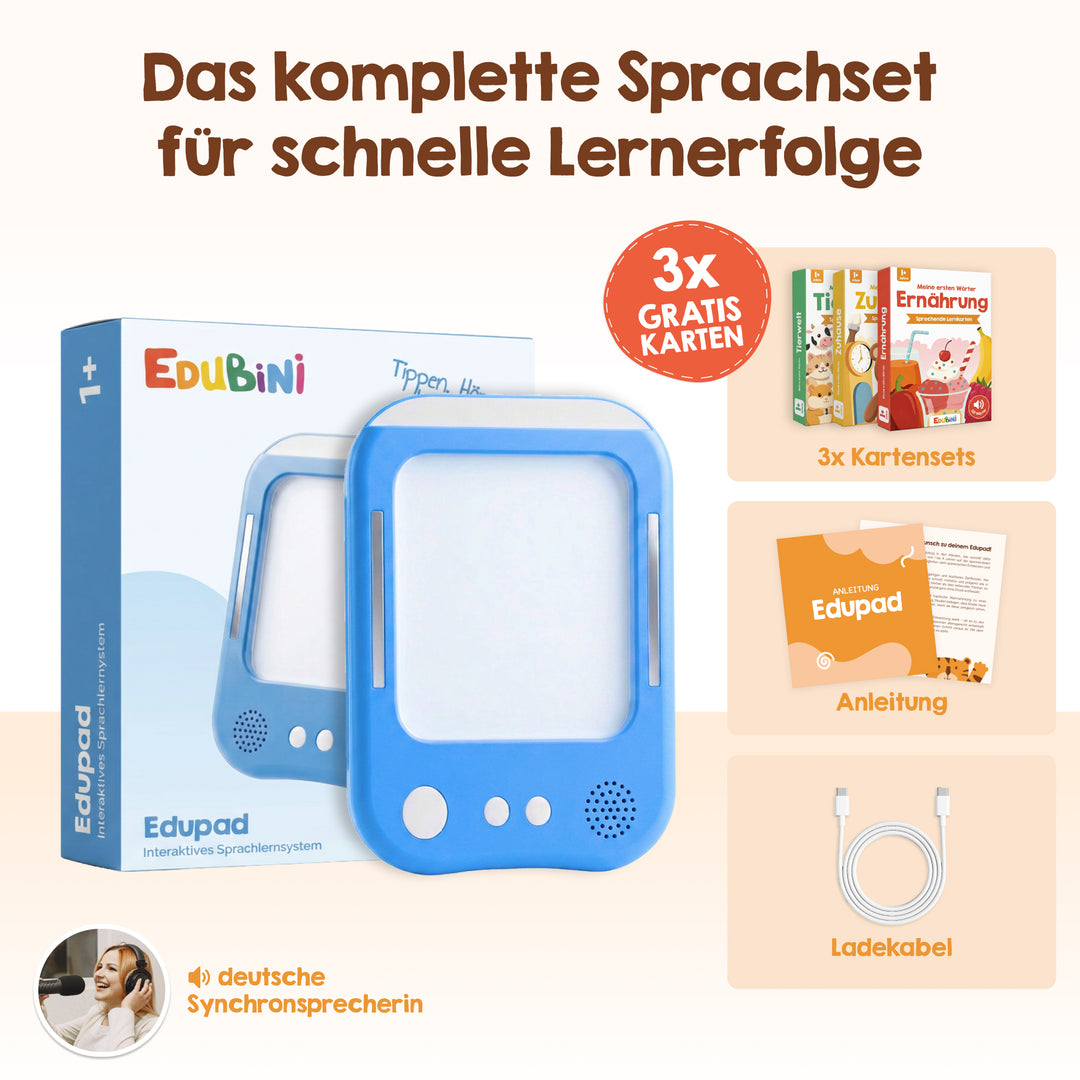 Edubini Edupad - Interaktives Sprachlernsystem (Starterset)