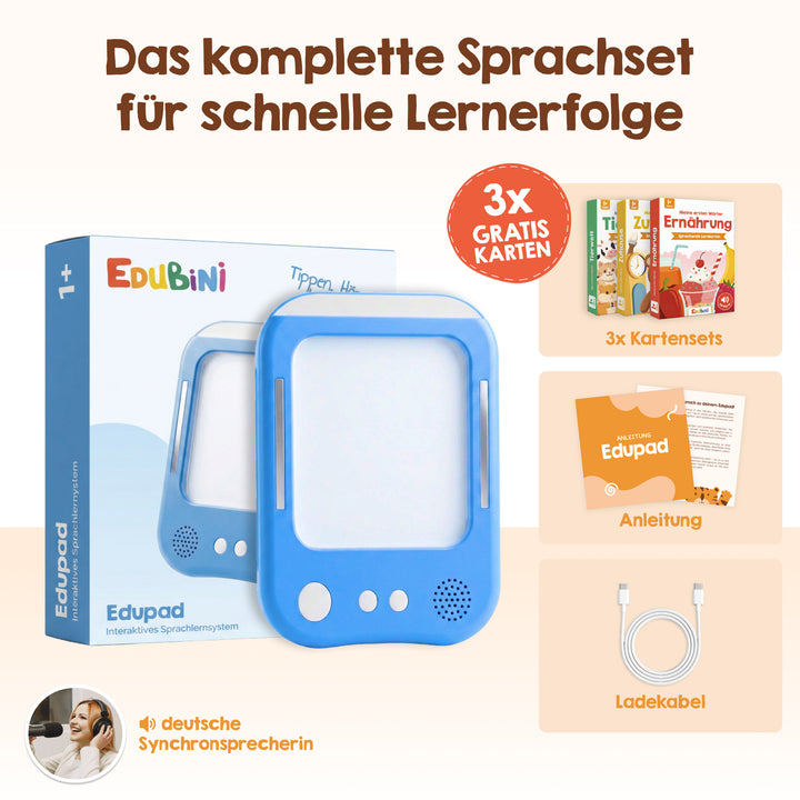 Edubini Edupad - Interaktives Sprachlernsystem (Starterset)