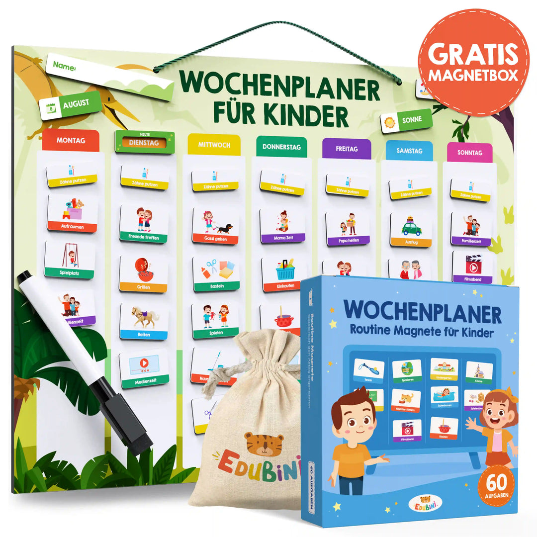 Edubini Wochenplaner (+gratis Magnetbox)