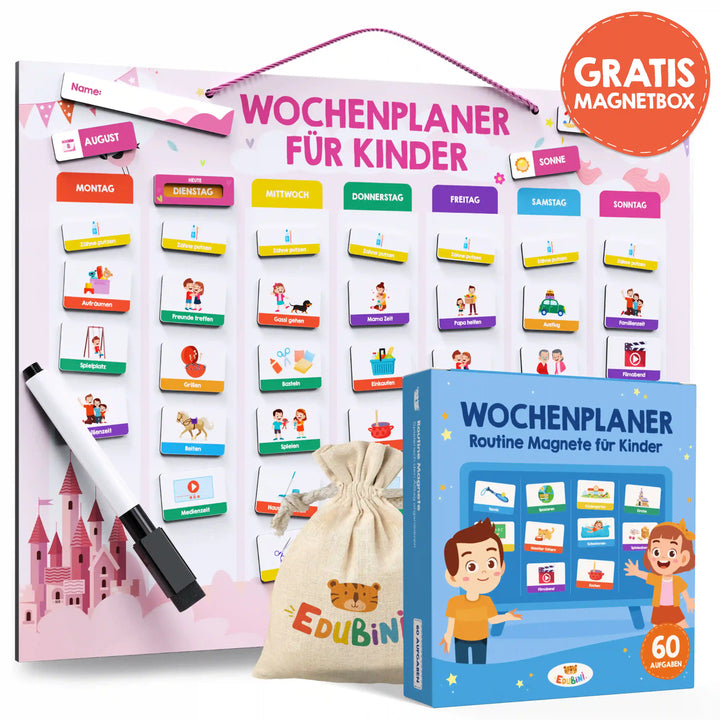Edubini Wochenplaner (+gratis Magnetbox)