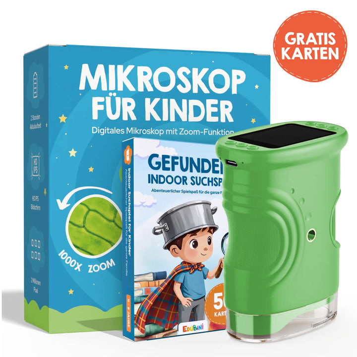 Edubini Abenteuer-Mikroskop® (Indoor-Starterset)