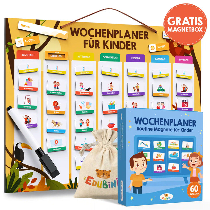 Edubini Wochenplaner (+gratis Magnetbox)
