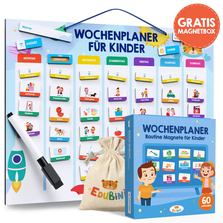 Edubini Wochenplaner (+gratis Magnetbox)